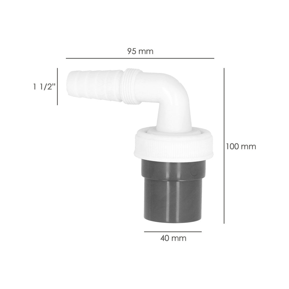 Male PVC washing machine/dishwasher connector