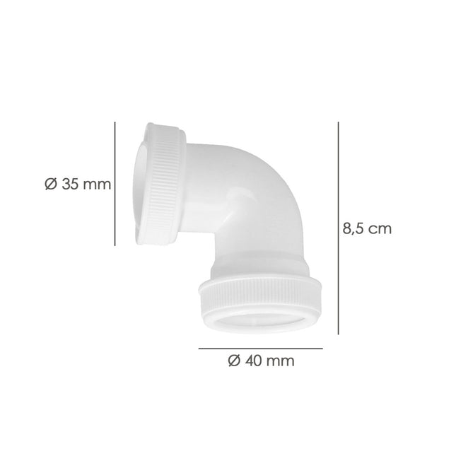 Codo desague m-h 1 1/2