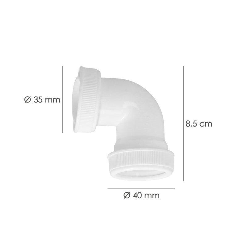 Codo desague m-h 1 1/2
