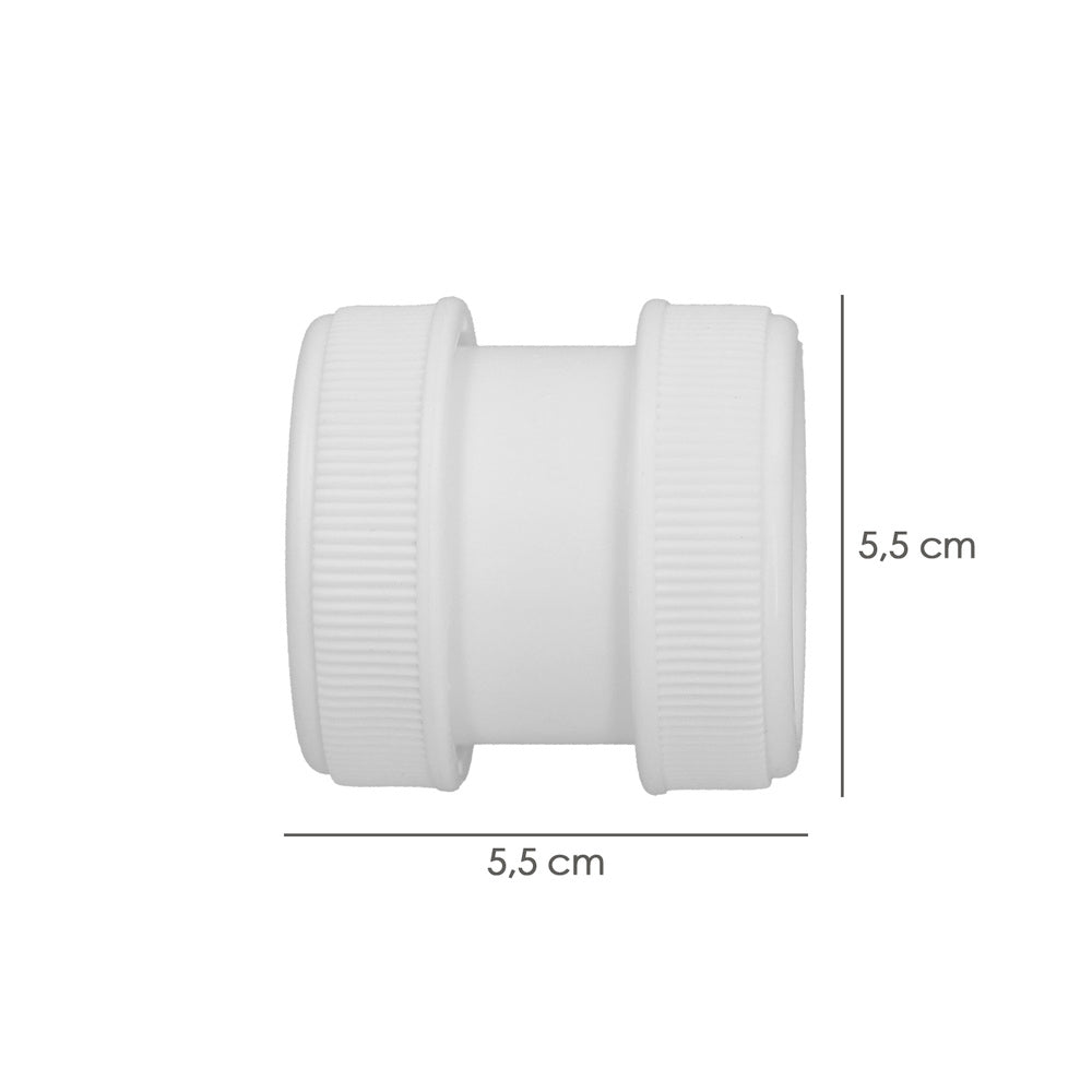Manga de reparação de esgotos / tubos fêmea-fêmea 1-1/2"
