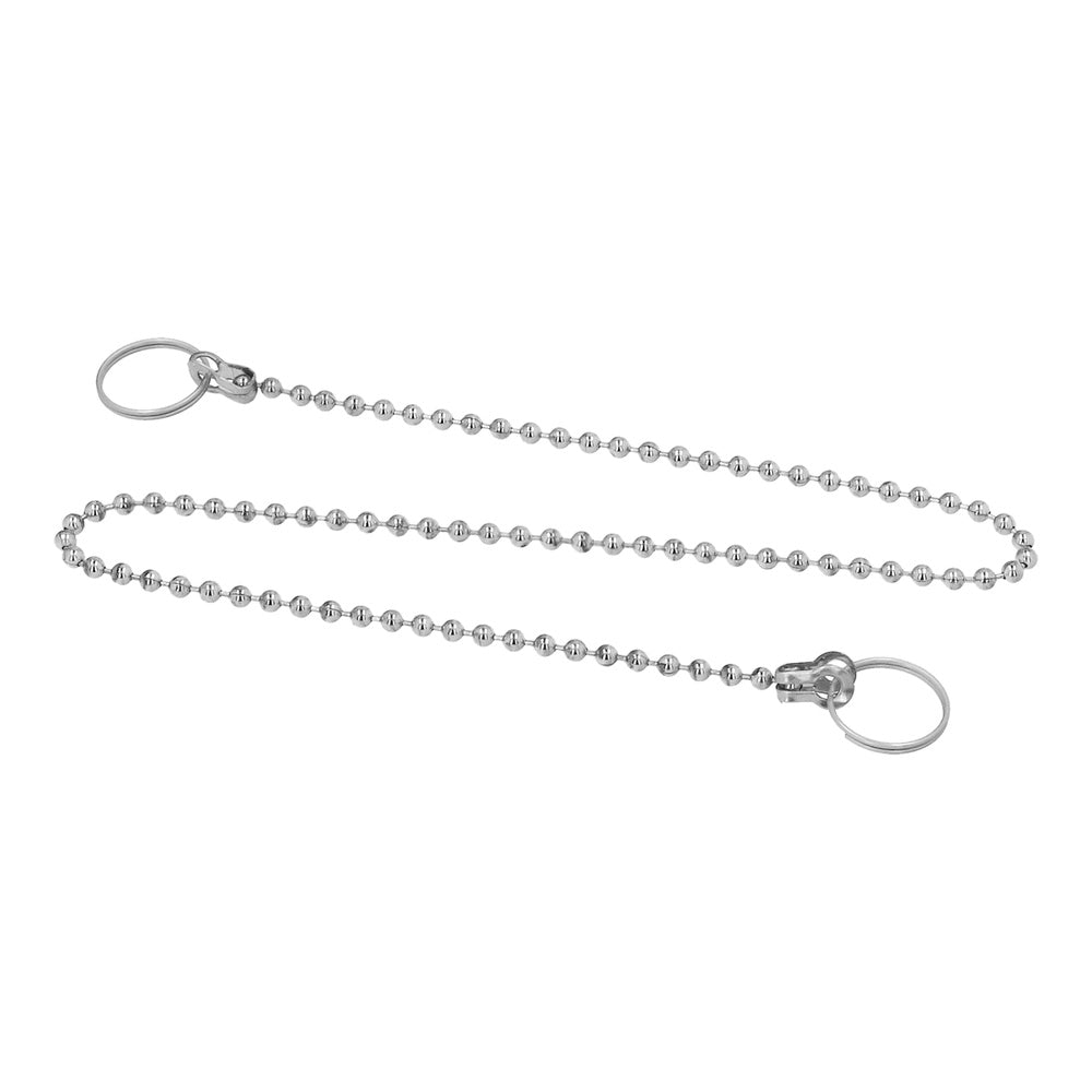 Corrente de esferas 380 mm corrente para rolha de lavatório, corrente de rolha de pia,