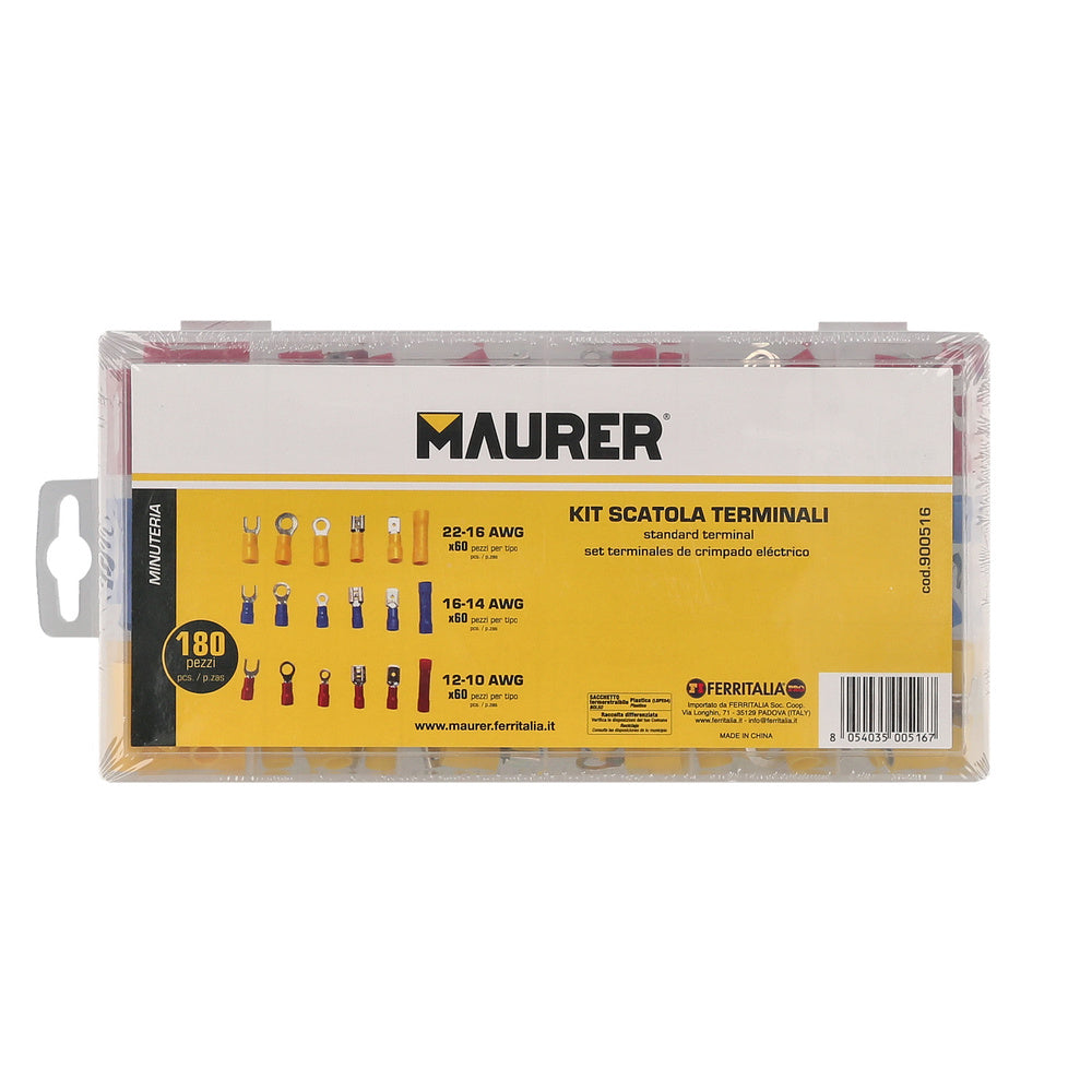 Maletin terminales eléctricos con aislados,conectores de cable eléctricos con caja de surtido,kit terminal de empalme