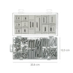 Kit maletin 200 muelles compresión / extensión con caja de almacenamiento, para todo tipo de herramientas y equipos