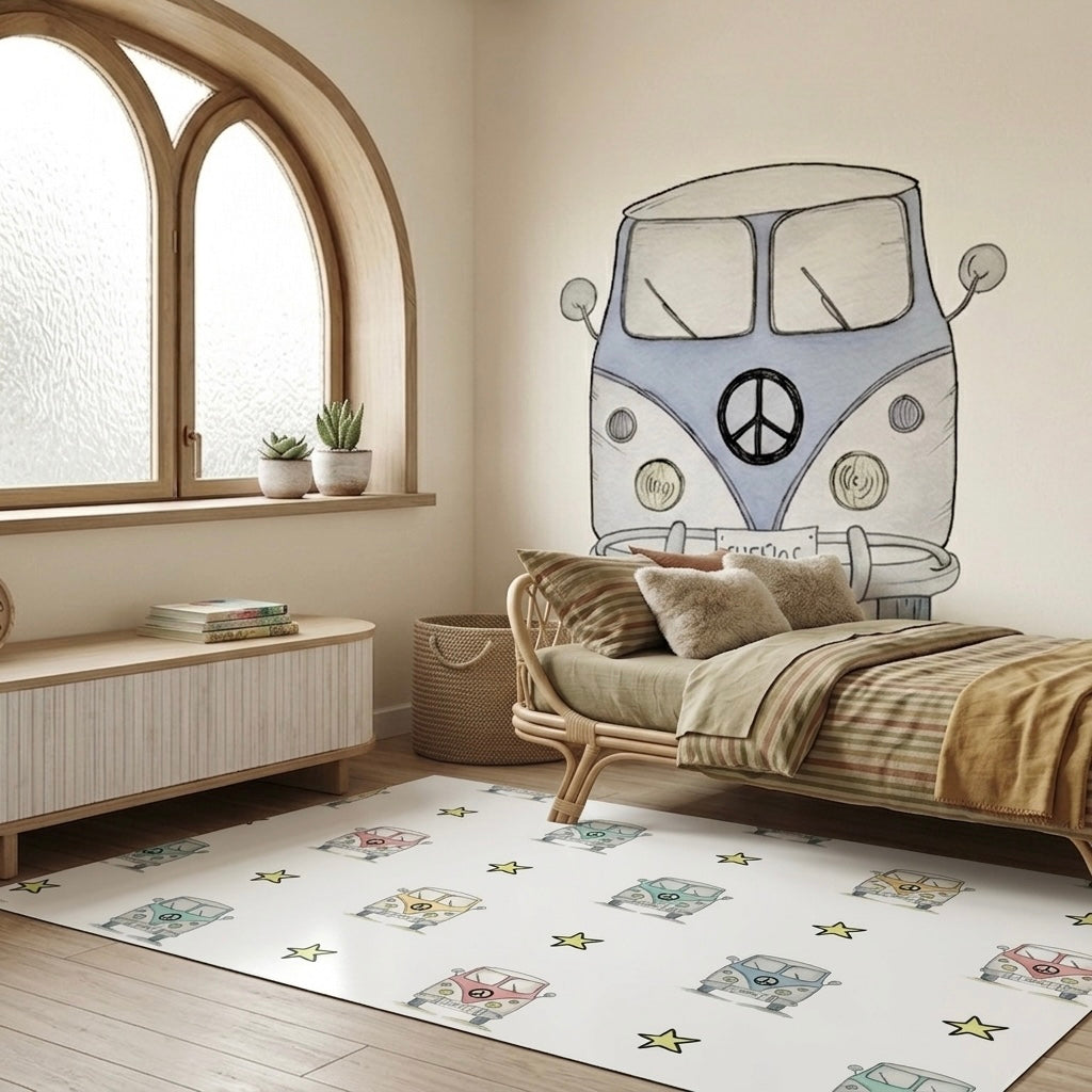 Children's vinyl rug 120x160 cm | Non-slip