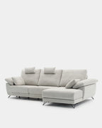 Sofá chaise longue de 3 lugares com assentos deslizantes