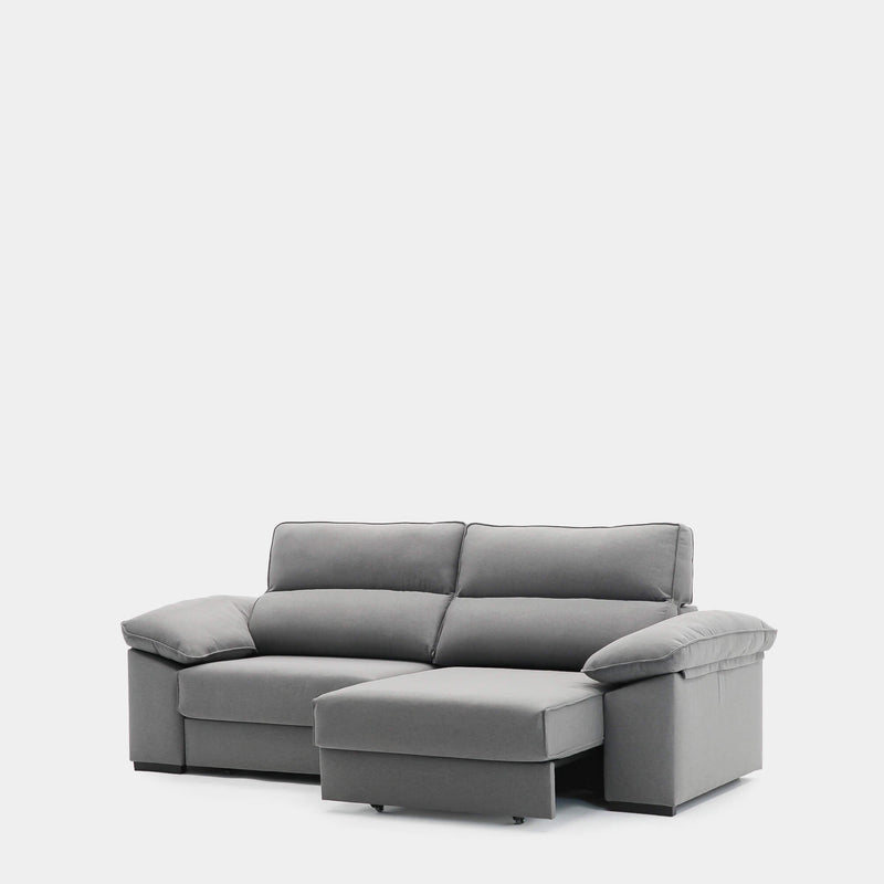 Sofá 3 Plazas Con Asientos Deslizantes | Gris Antracita