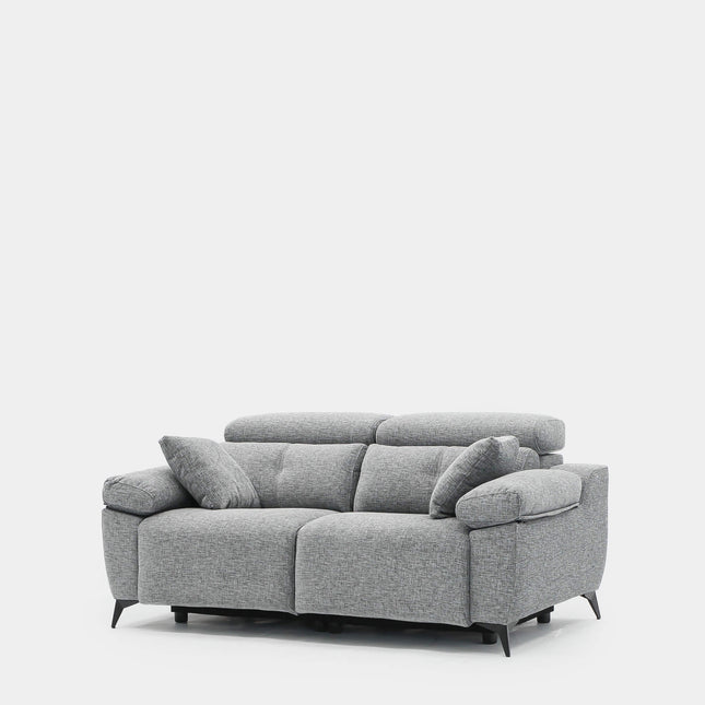 Sofá Erika 2 plazas relax compacto para salón pequeño | gris