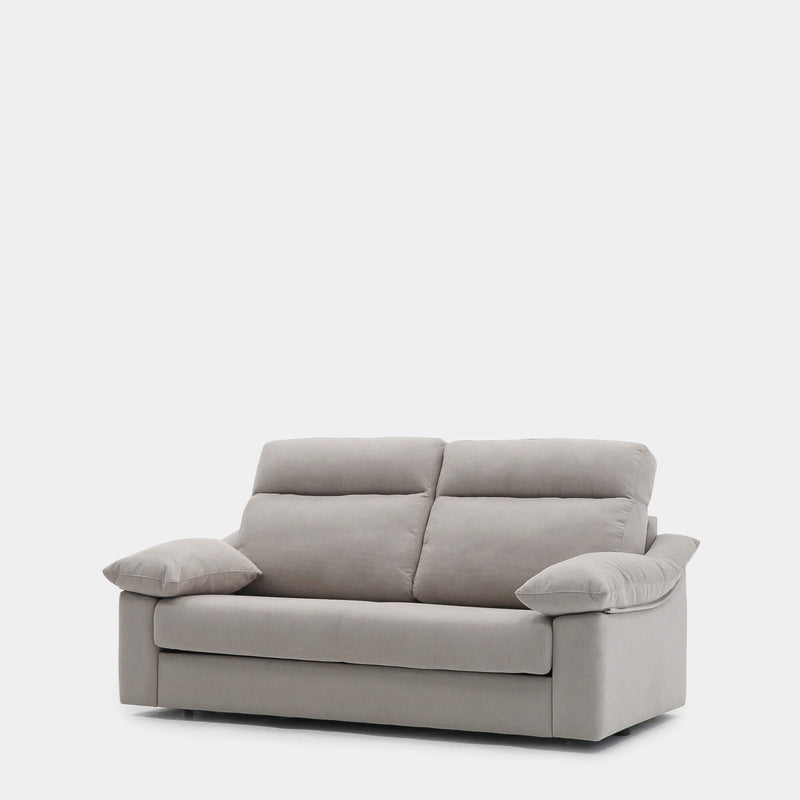 Sofá cama 3 plazas beige antimanchas para salón moderno