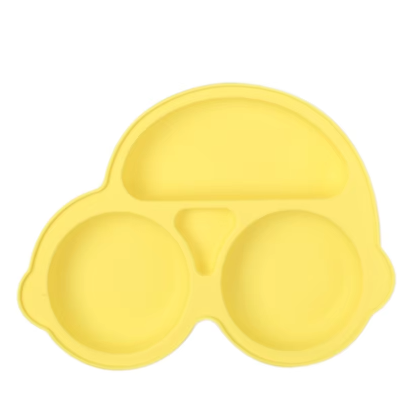Plato de silicona con forma de coche seguro para bebés con ventosa de aprendizajePlatos infantilesBaby & Toddler > Nursing & Feeding > Feeding Essentials > Feeding Plates