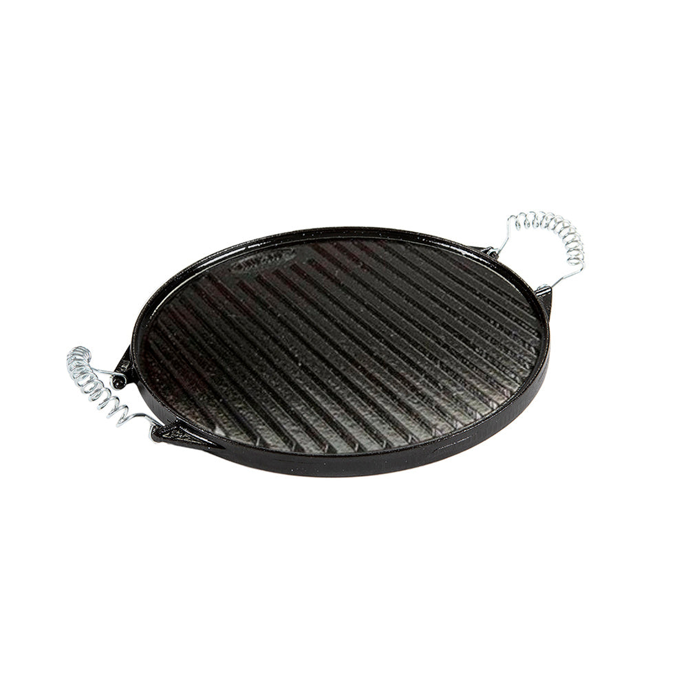 Enameled round cast iron griddle ø 32 cm