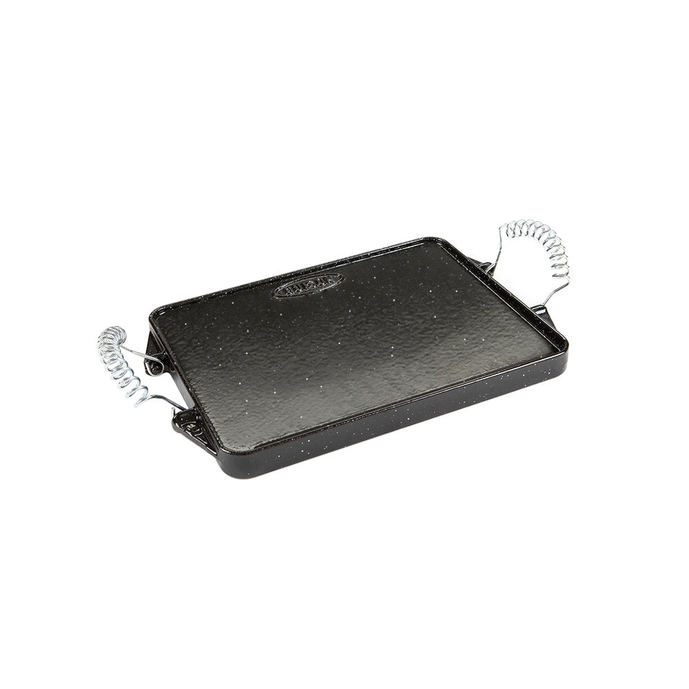 Rectangular enameled cast iron griddle 21 x 27 cm