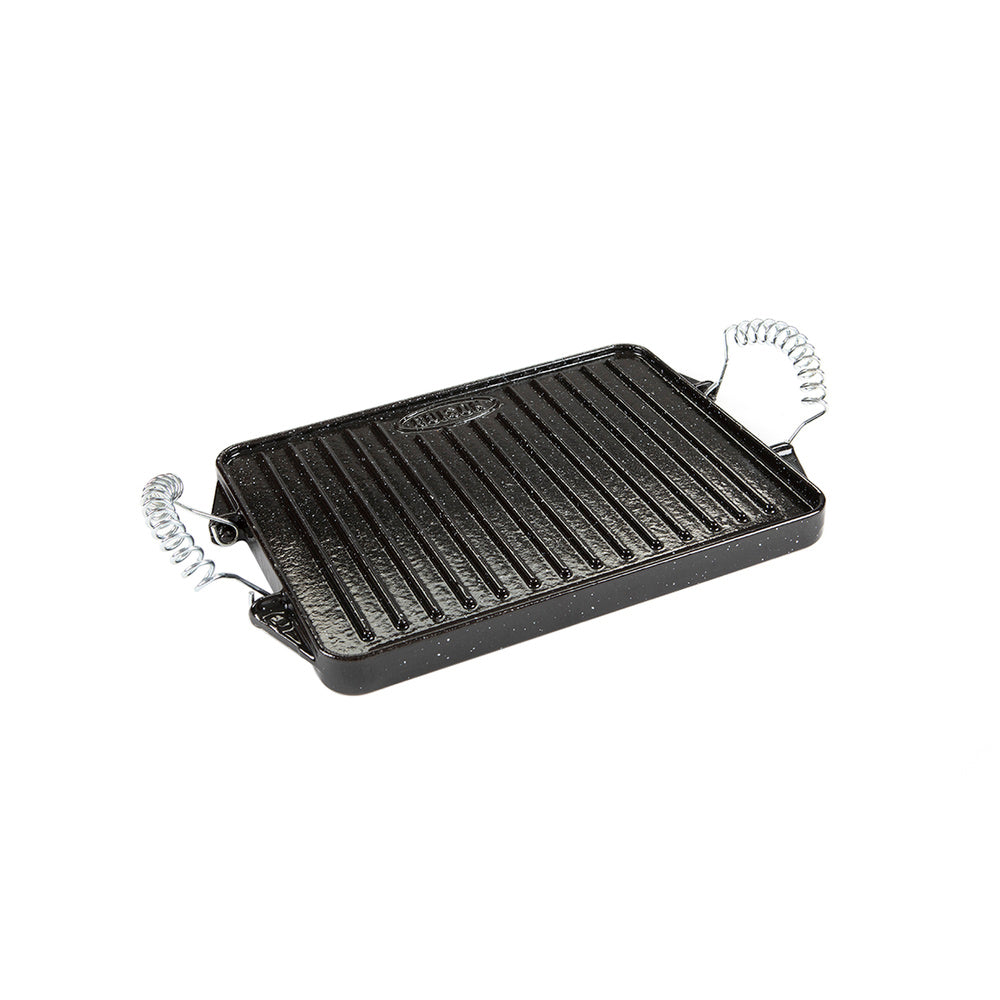 Rectangular enameled cast iron griddle 21 x 27 cm