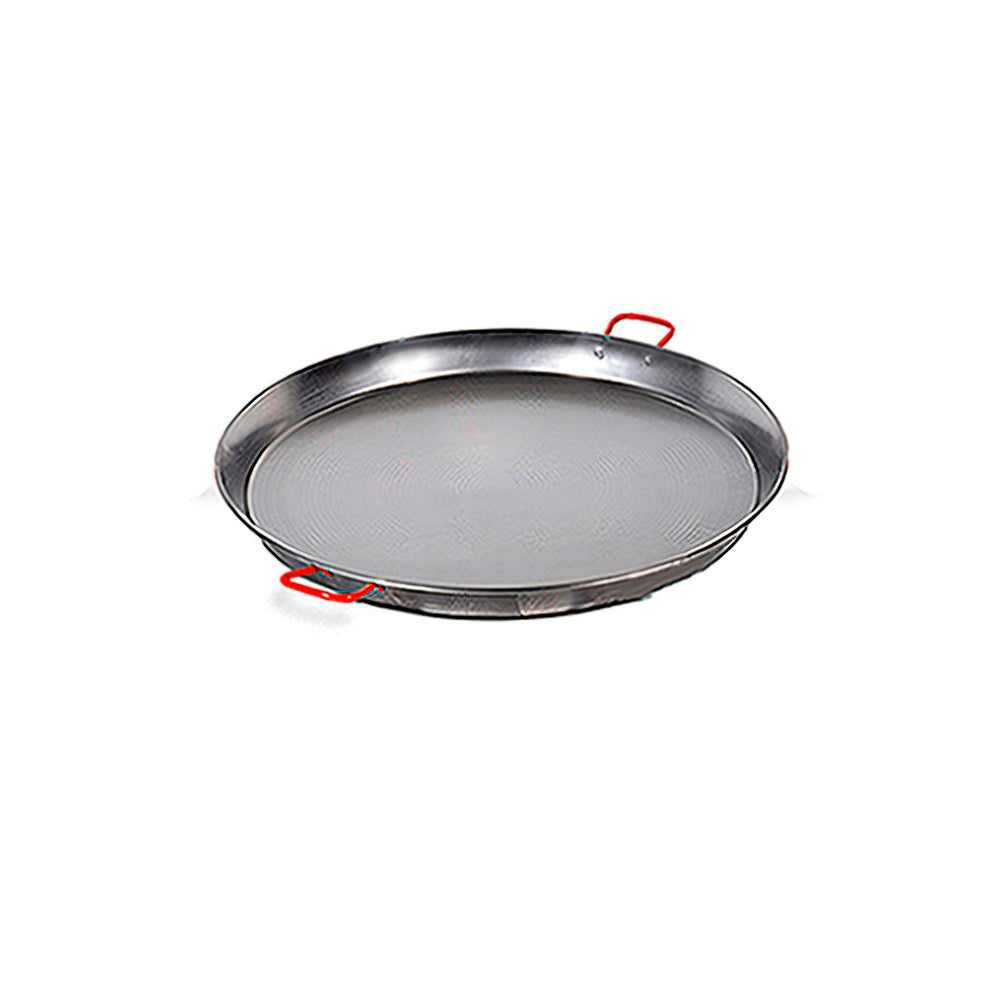 28 cm polished Valencian paella pan for 3 people