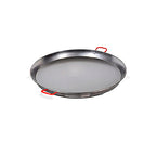 34 cm polished Valencian paella pan for 6 people