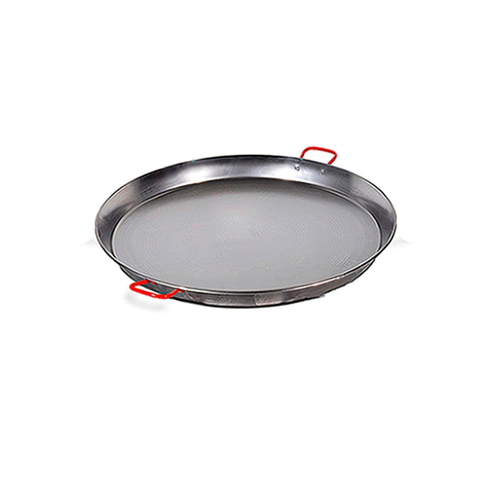 34 cm polished Valencian paella pan for 6 people