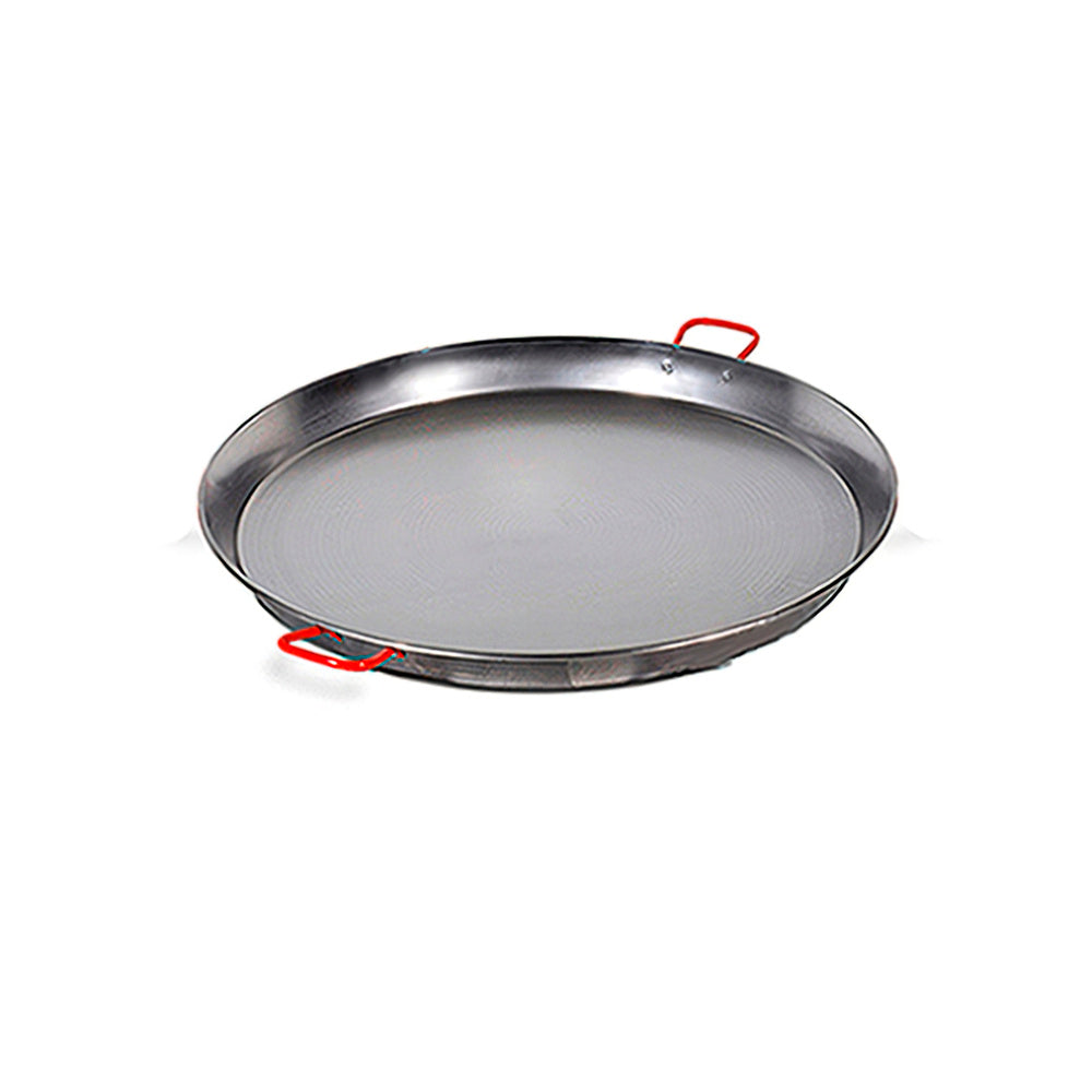 38 cm polished Valencian paella pan for 8 people