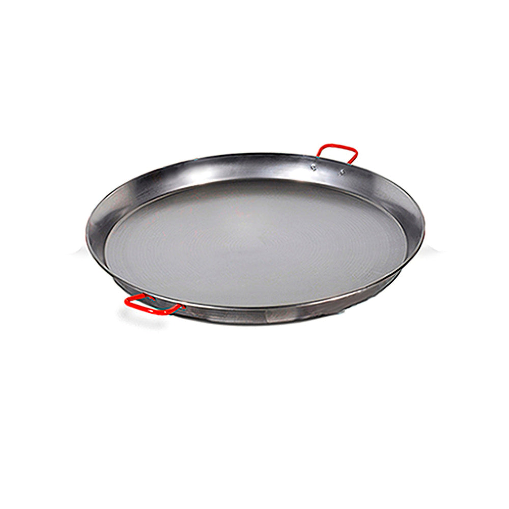 46 cm Polished Valencian Paella Pan for 12 People