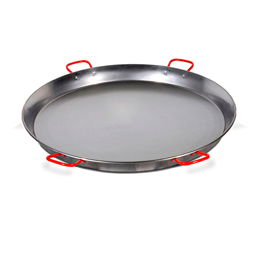 115 cm polished Valencian paella pan for 120 people