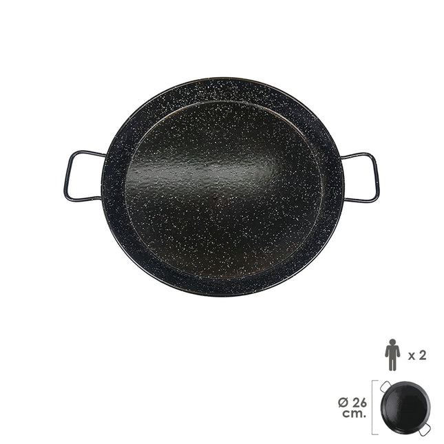 Paellera valenciana esmaltada   2 personas / 26 cm