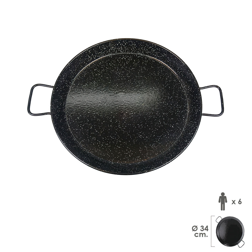 Paellera valenciana esmaltada   6 personas/ 34 cm