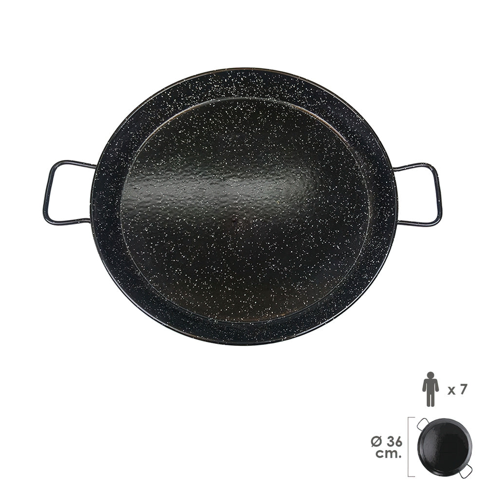 Paellera valenciana esmaltada   7 personas/ 36 cm