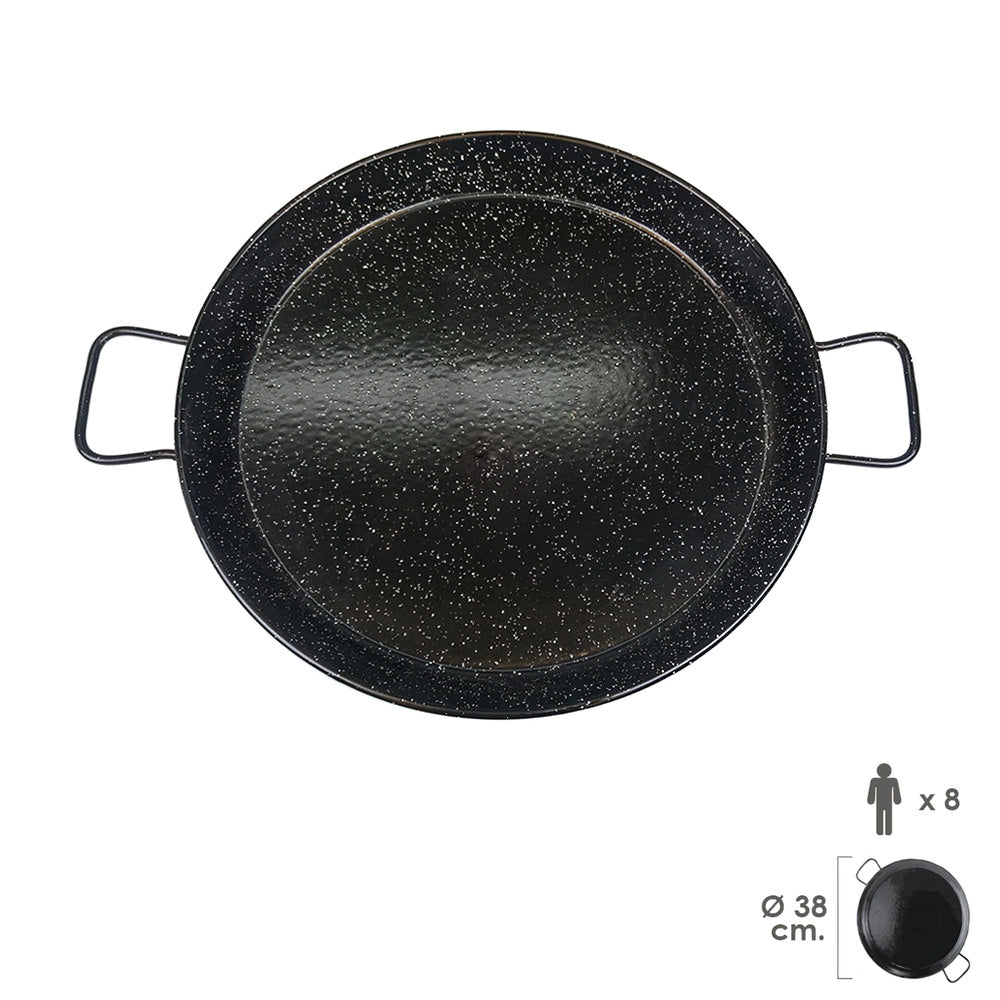 Paellera valenciana esmaltada   8 personas/ 38 cm