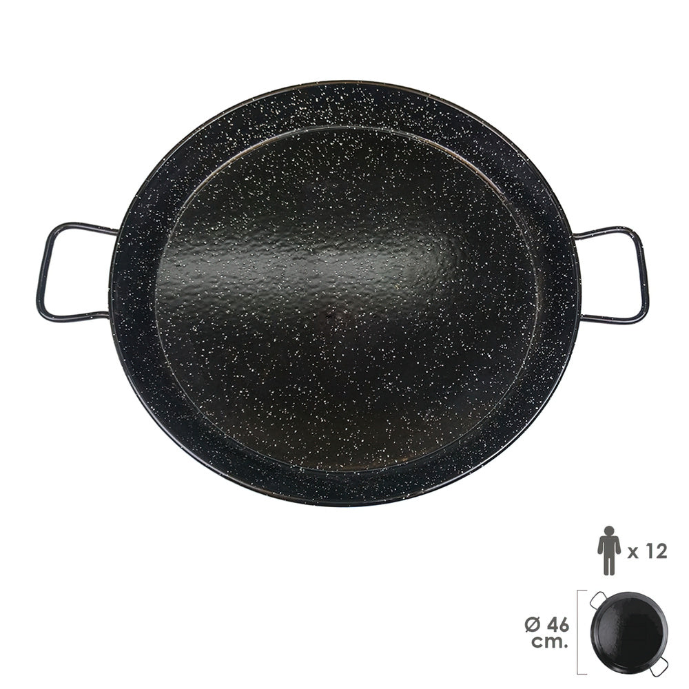 Paellera valenciana esmaltada  12 personas / 46 cm
