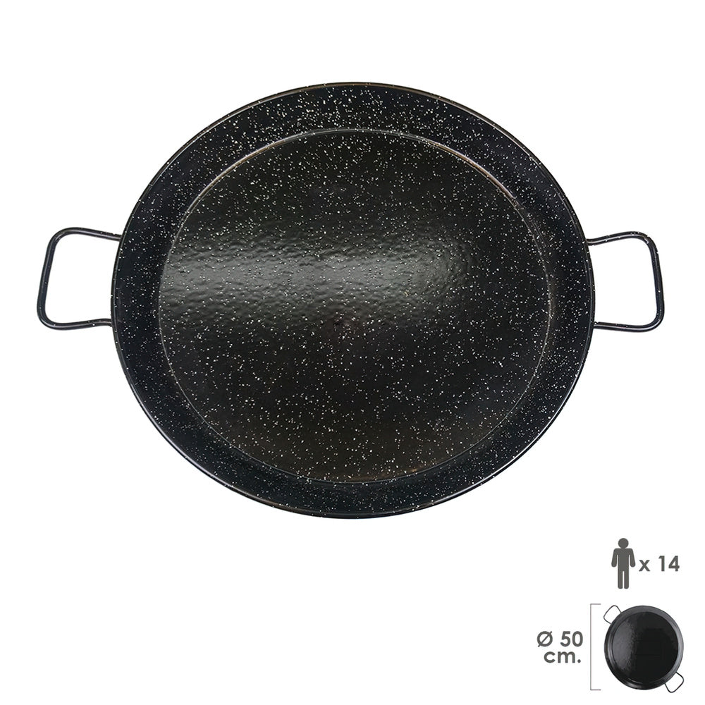 Paellera valenciana esmaltada  14 personas/ 50 cm