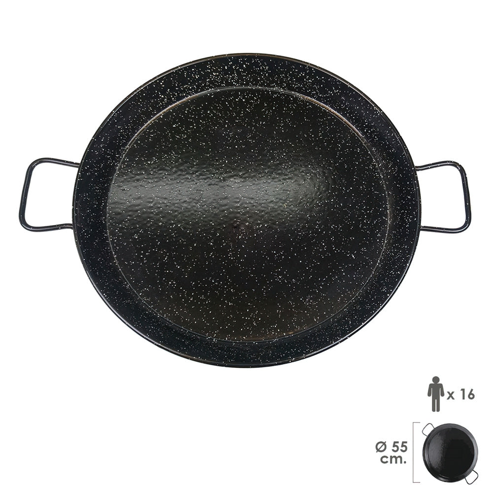 Paellera valenciana esmaltada  16 personas/ 55 cm