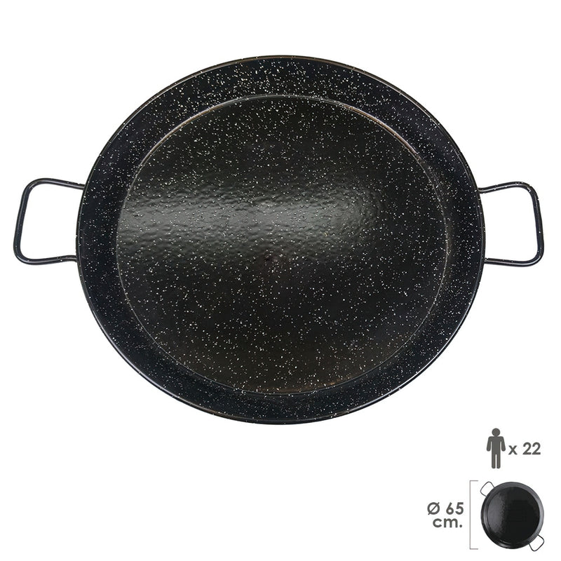 Paellera valenciana esmaltada  22 personas/ 65 cm
