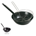Enameled frying pan with handle ø 28 cm with frying basket