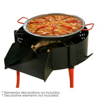 Barbacoa rustica multiusos ø 60 cm valida para carbón, leña y paelleros.
