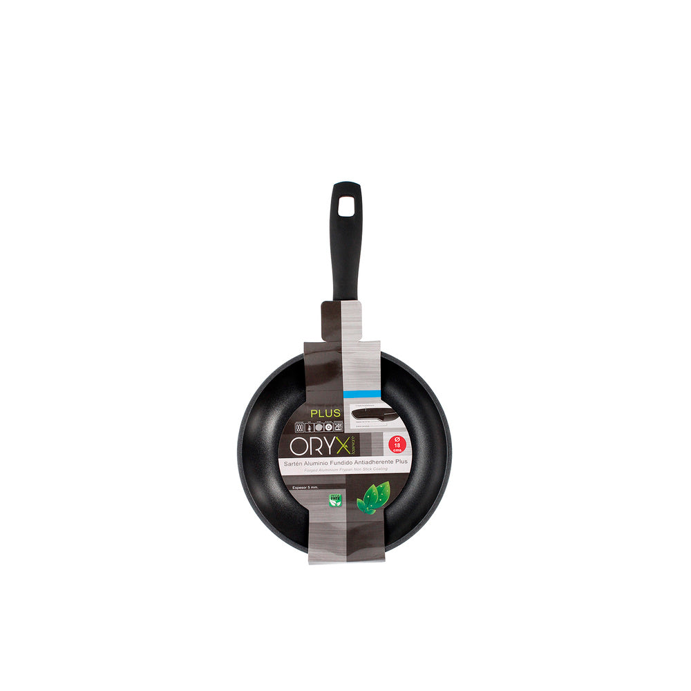 Oryx non-stick aluminum frying pan plus, forged, induction-compatible, PFOA-free, 18 cm diameter, 5 mm thick