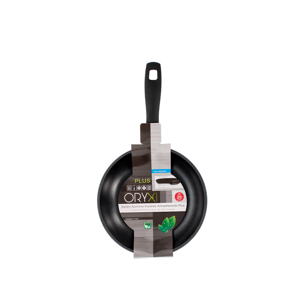 Oryx non-stick aluminum frying pan plus, forged, induction compatible, PFOA-free, 20 cm diameter, 5 mm thickness