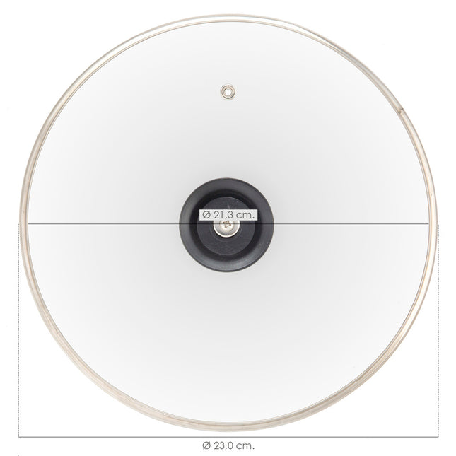 Tapadera de cristal para sartén 22cm