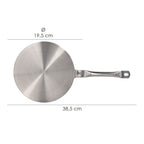 Induction / ceramic hob adapter ø 19.5 cm 3-ply stainless steel / aluminum