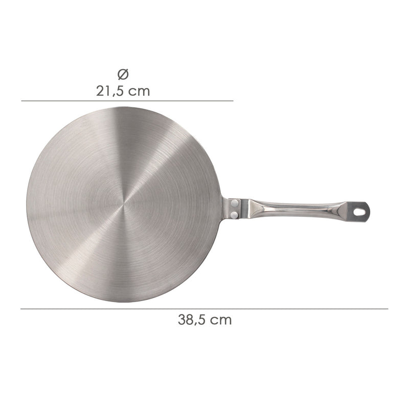 Adaptador para induccion / vitroceramica ø 21.5 cm. 3 capas acero inoxidable / aluminio