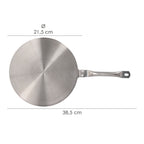 Adaptador para inducción / vitrocerámica ø 21.5 cm 3 capas acero inoxidable / aluminio