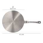 Adaptador para inducción / vitrocerámica ø 23.5 cm 3 capas acero inoxidable / aluminio