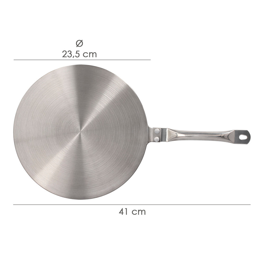 Induction / ceramic hob adapter ø 23.5 cm 3-ply stainless steel / aluminum