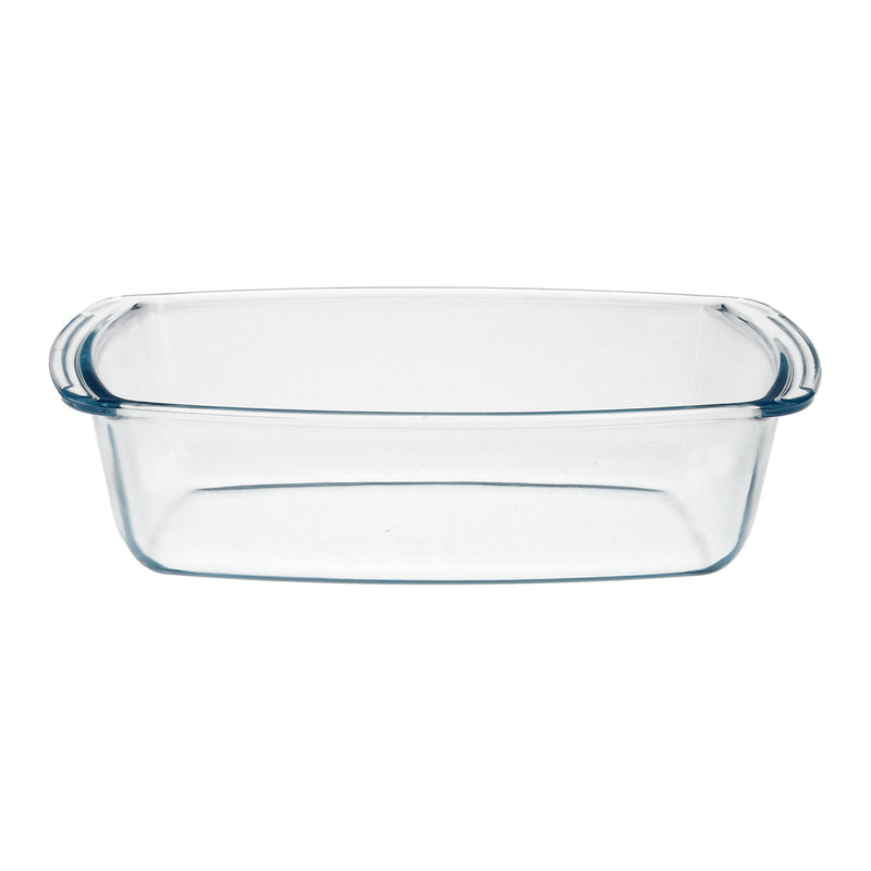 Fuente cristal para horno, 1.5 litros, molde especial reposteria, 27x14x7 cm