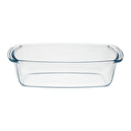 Fuente cristal para horno, 1.5 litros, molde especial repostería, 27x14x7 cm
