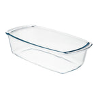 Fuente cristal para horno, 1.5 litros, molde especial repostería, 27x14x7 cm
