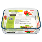 Fuente horno cristal borosilicato cuadrada 1,8 l. 20,7x20,7 cm ideal meclas, ensaladas, postres, cocina, resposteria. Libre bpa
