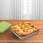 Fuente horno cristal borosilicato cuadrada 1,8 l. 20,7x20,7 cm ideal meclas, ensaladas, postres, cocina, resposteria. Libre bpa