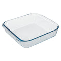Fuente horno cristal borosilicato cuadrada 1,8 l. 20,7x20,7 cm ideal meclas, ensaladas, postres, cocina, resposteria. Libre bpa