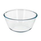 Bol de cristal, ideal para mezclas. 1.5 litros. Libre bpa, cristal de borosilicato. Ensaladas, postres, cocina, respostería
