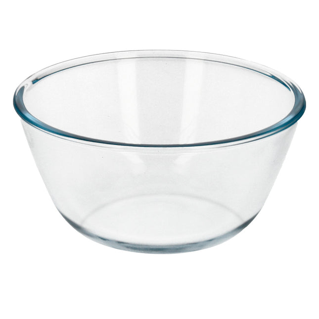 Bol de cristal, ideal para mezclas. 2.0 litros. libre BPA, cristal de borosilicato.ensaladas, postres, cocina, resposteria