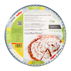 Molde rizado horno cristal borosilicato ø 28 cm ideal postres, cocina, resposteria, tartas, quiche, libre bpa