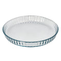 Molde rizado horno cristal borosilicato ø 28 cm ideal postres, cocina, resposteria, tartas, quiche, libre bpa